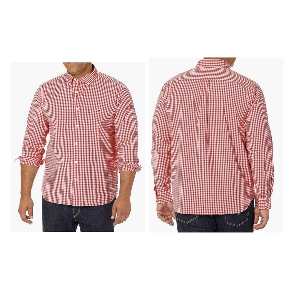NWOT Vineyard Vines Red Gingham Men's Shirt